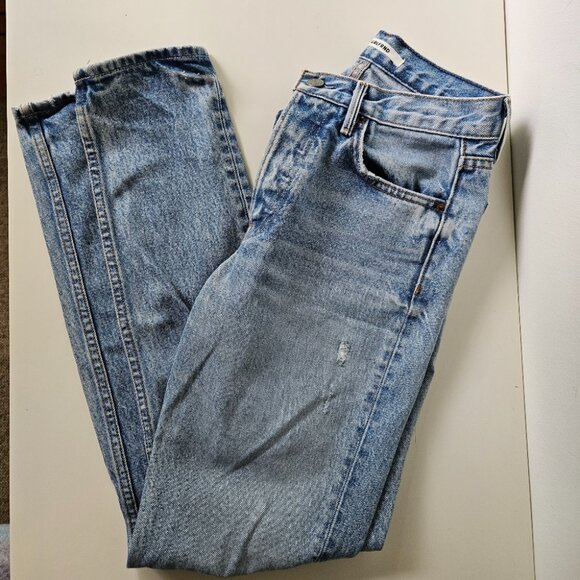 GRLFRND Karolina High-Rise Skinny Jean in Janise Blue Denim Size 24 - Picture 2 of 11